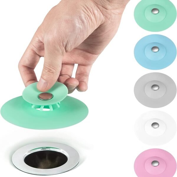 Silicone Drain Stopper & Hair Catcher – Anti-Clog Plug