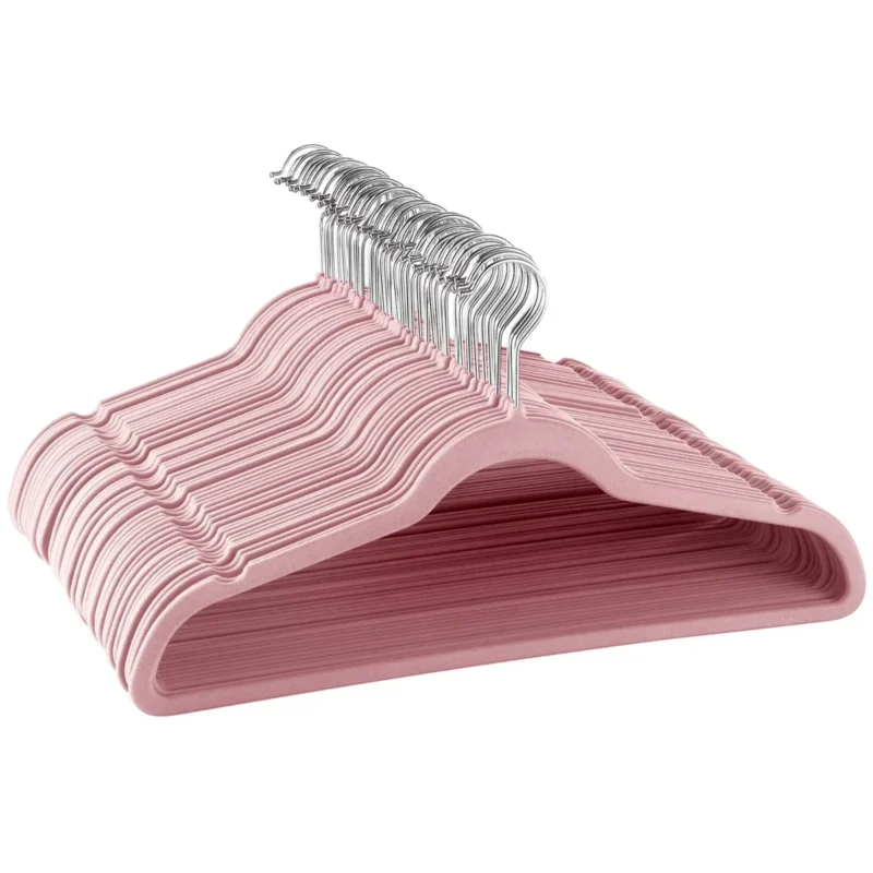 TK Pack of 5 Kids Velvet Clothes Hanger
