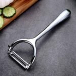 TK Stainless Steel Vegetable & Fruit Peeler – Ergonomic Grip