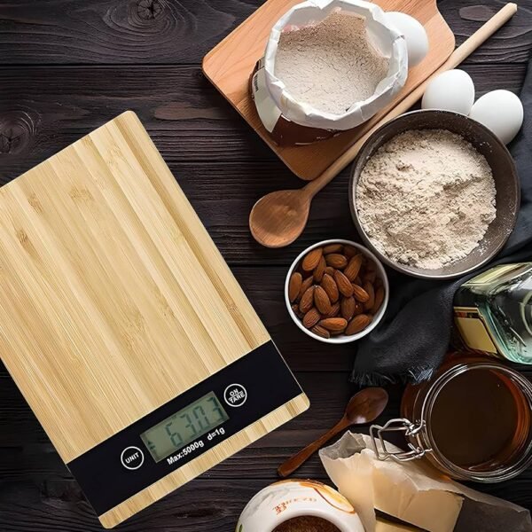 TK Electronic Bamboo Kitchen Scale – Digital