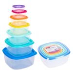 TK 7-Piece Square Food Storage Container Set
