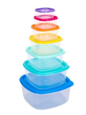 TK 7-Piece Square Food Storage Container Set