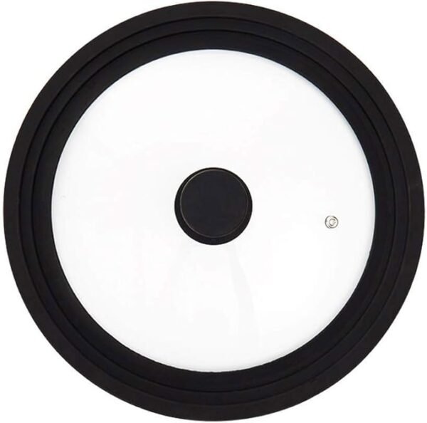 Glass Pot Lid with Silicone Rim – Heat-Resistant Kitchen Lid