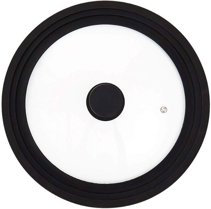 Glass Pot Lid with Silicone Rim – Heat-Resistant Kitchen Lid