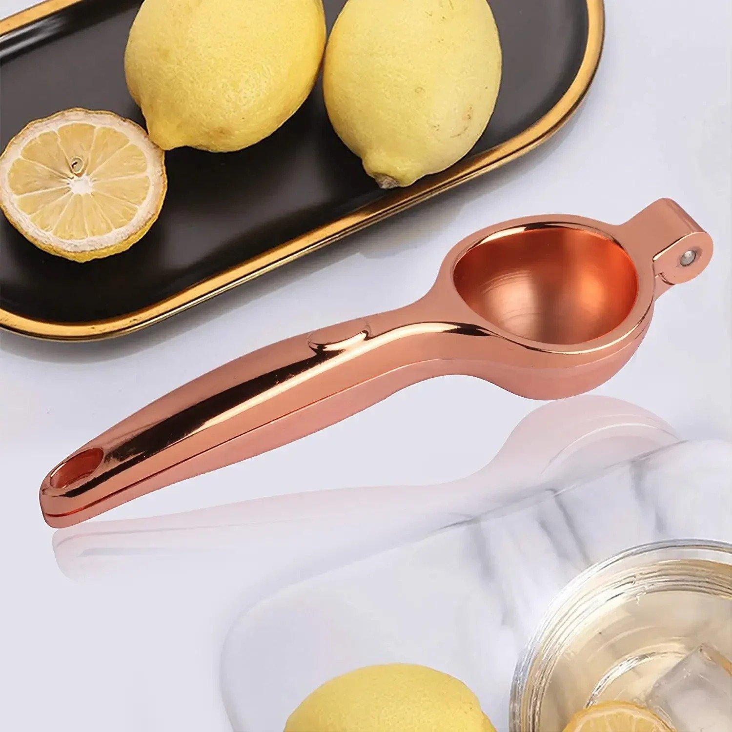 TK Manual Citrus Juicer Metal Hand Press – Lemon & Lime Squeezer