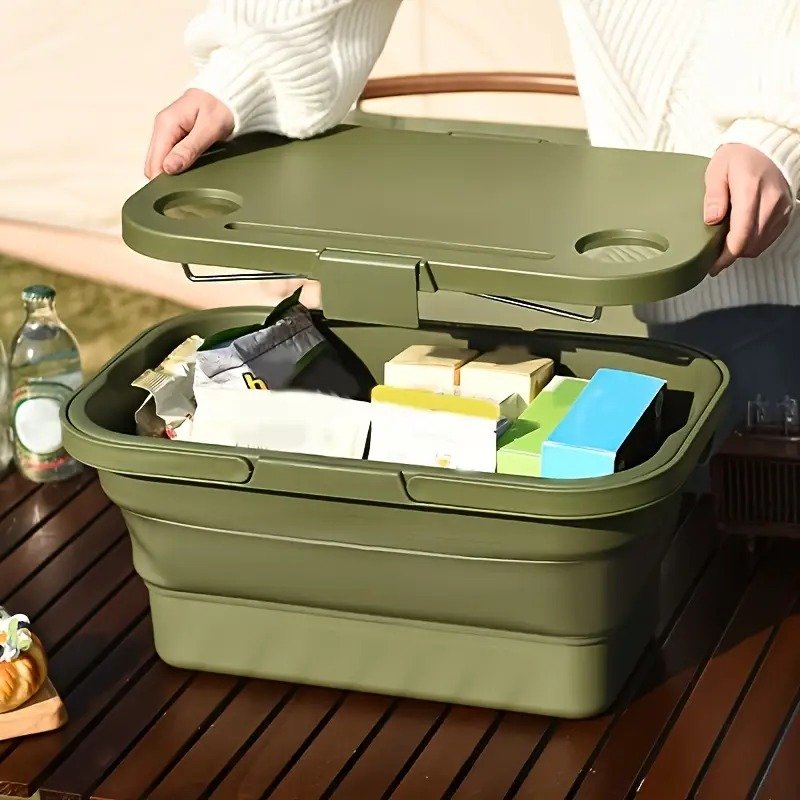 TK Multifunction Foldable Picnic Basket – Outdoor Camping & Storage
