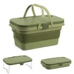 TK Multifunction Foldable Picnic Basket – Outdoor Camping & Storage