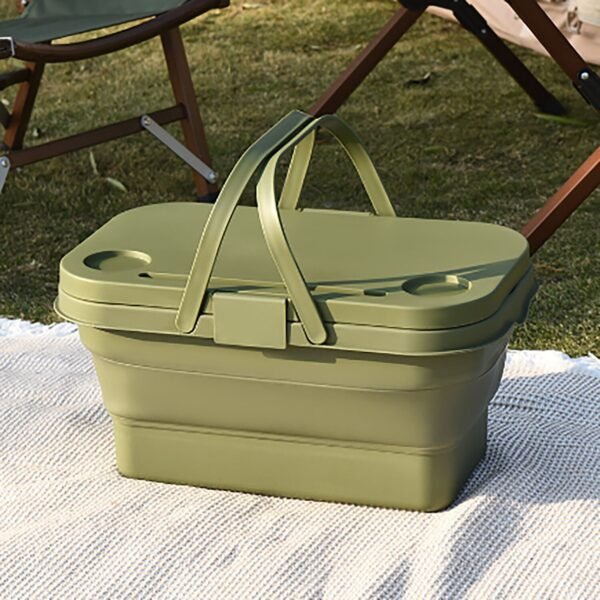 TK Multifunction Foldable Picnic Basket – Outdoor Camping & Storage