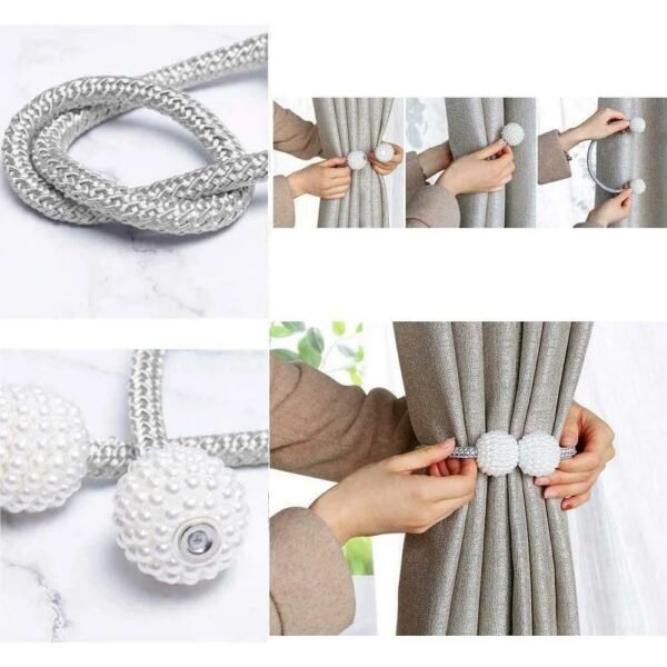 TK Magnetic Curtain Tiebacks Holdbacks – Set of 2