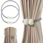 TK Magnetic Curtain Tiebacks Holdbacks – Set of 2