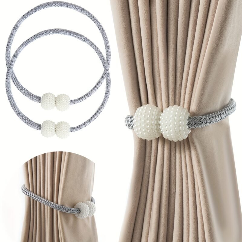 TK Magnetic Curtain Tiebacks Holdbacks – Set of 2