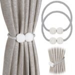 TK Magnetic Curtain Tiebacks Holdbacks – Set of 2