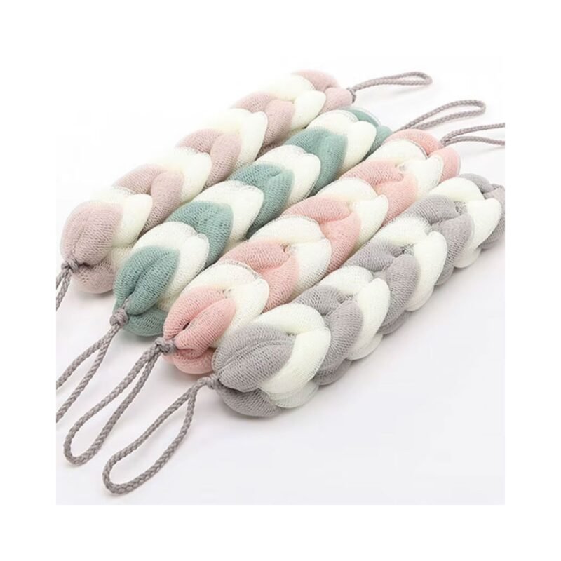Long Bath Body Scrubber – Exfoliating Back Strap