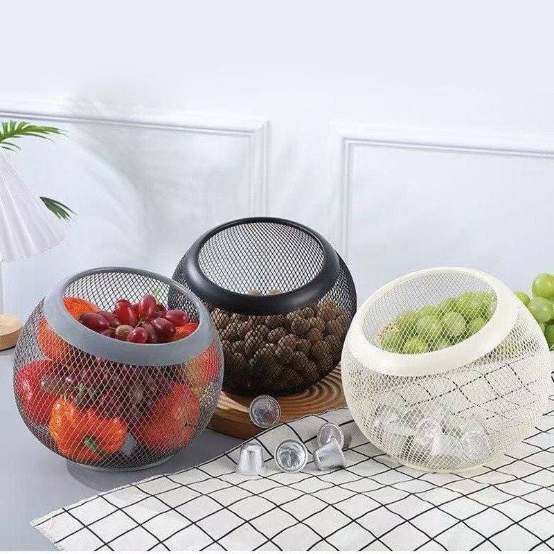 Multi Functional Mesh Metal Storage Bowl