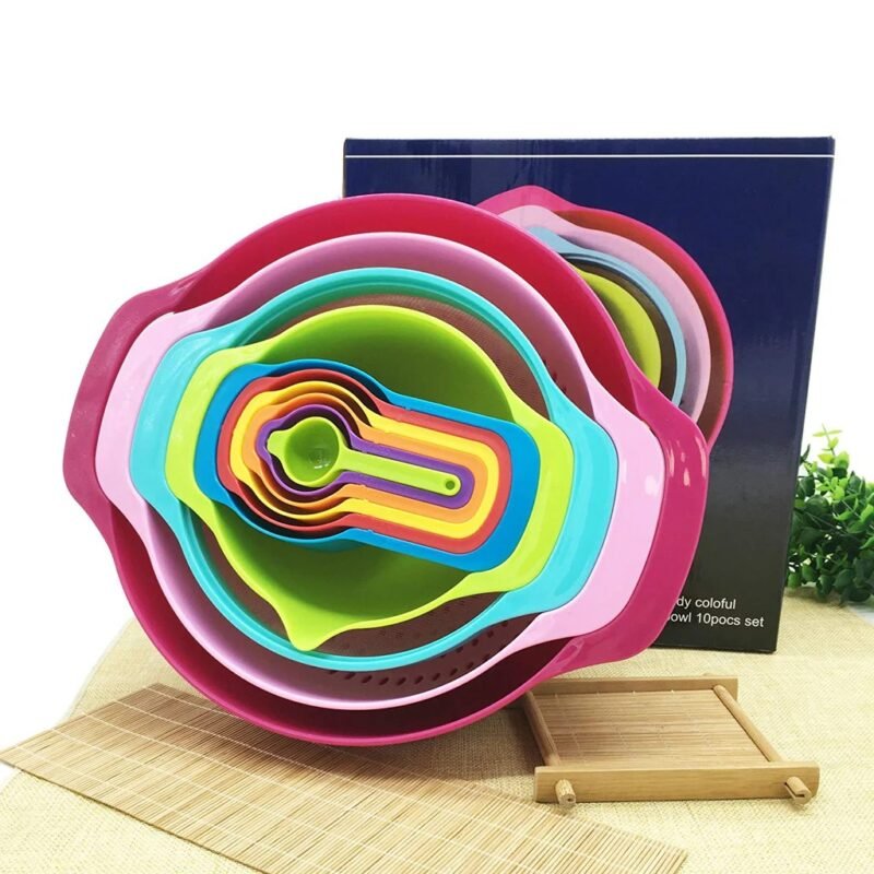 10-Piece Colorful Mixing & Measuring Set