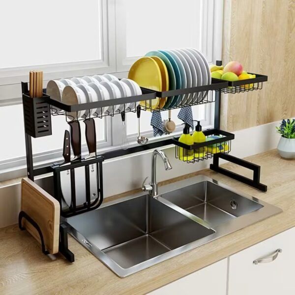Over-Sink Metal Drying Rack – Space-Saving Kitchen Organizer