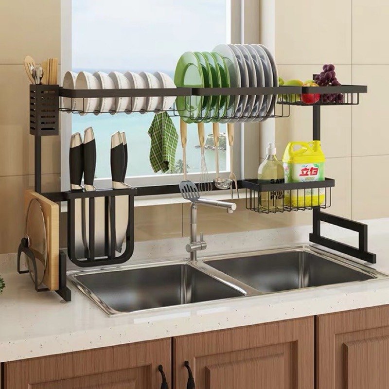 Over-Sink Metal Drying Rack – Space-Saving Kitchen Organizer