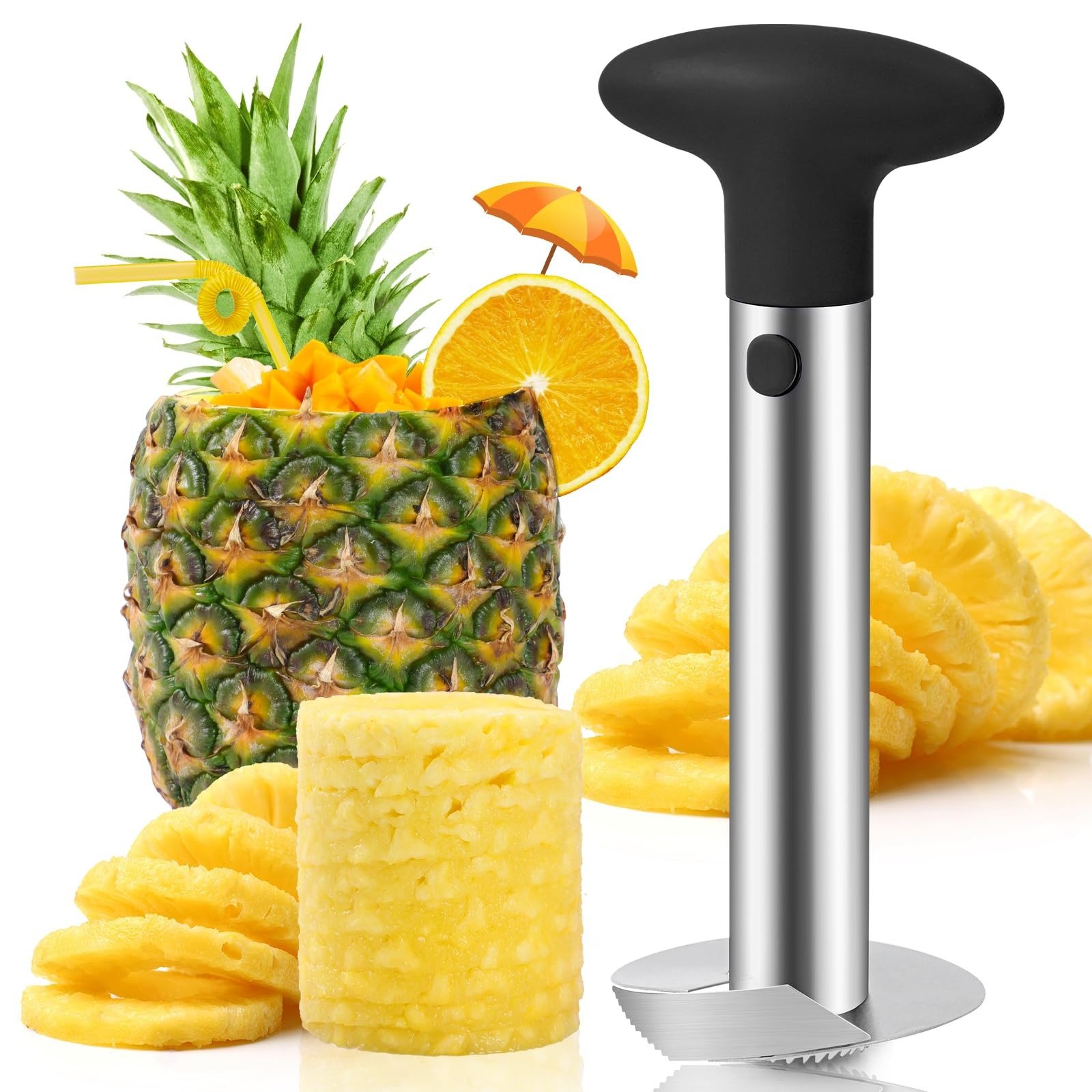 Stainless Steel Pineapple Corer and Slicer