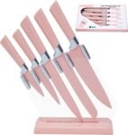 5-Piece Kitchen Knife Set with Acrylic Stand