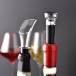 Wine Pourer and Bottle Stopper Set – Leak-Resistant Wine Accessories