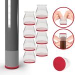 8 Pack Furniture Leg Floor Protectors – Felt Sliders
