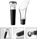 Wine Pourer and Bottle Stopper Set – Leak-Resistant Wine Accessories
