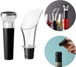Wine Pourer and Bottle Stopper Set – Leak-Resistant Wine Accessories