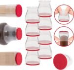 8 Pack Furniture Leg Floor Protectors – Felt Sliders