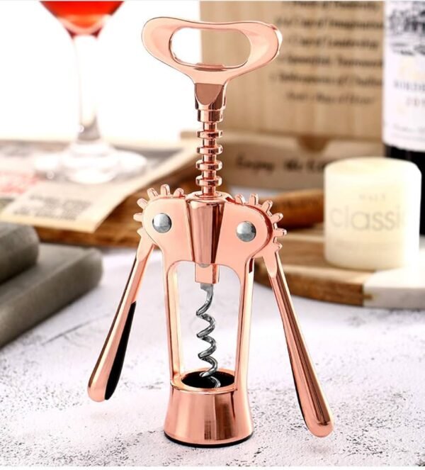 TK Wine & Beer Bottle Opener – Manual Zinc Alloy Cork Remover