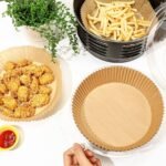 TK Air Fryer Paper Liners – Non-Stick Disposable Parchment Sheets