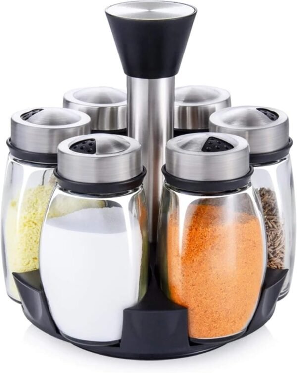 6-Piece Rotating Countertop Spice Organizer