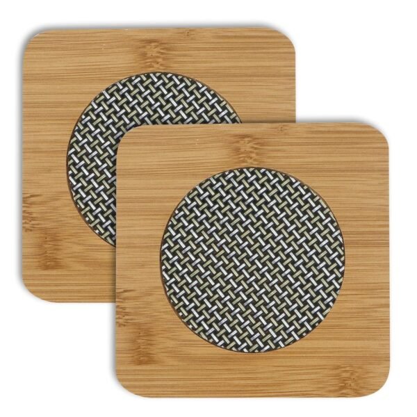 Bamboo Wooden Coasters – Durable & Eco-Friendly