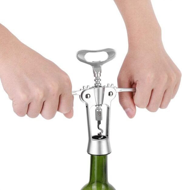 TK Wine & Beer Bottle Opener – Manual Zinc Alloy Cork Remover