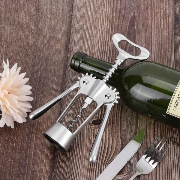 TK Wine & Beer Bottle Opener – Manual Zinc Alloy Cork Remover