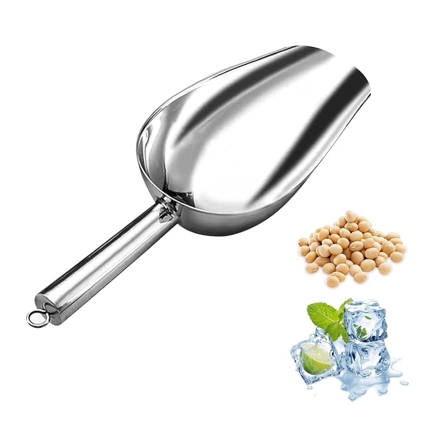 Stainless Steel Ice Scoop – Multipurpose Kitchen & Bar Tool