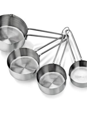 TK Stainless Steel 4-Piece Measuring Cups – Baking & Cooking Set