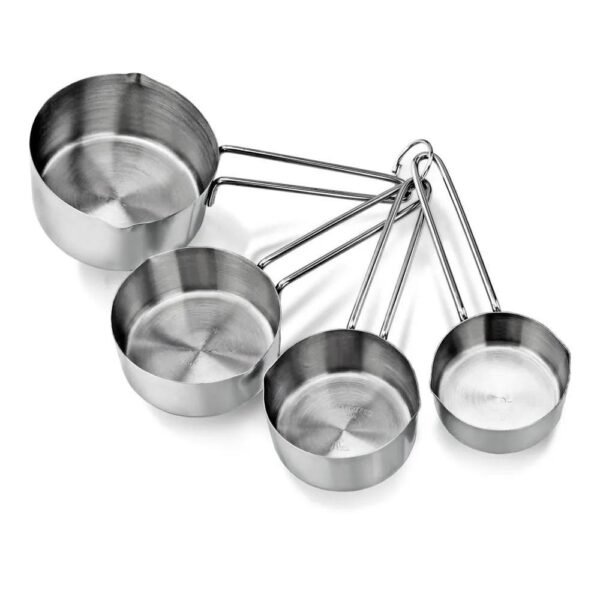 TK Stainless Steel 4-Piece Measuring Cups – Baking & Cooking Set