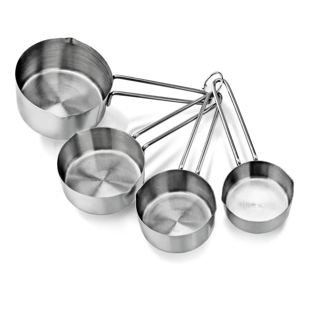 TK Stainless Steel 4-Piece Measuring Cups – Baking & Cooking Set