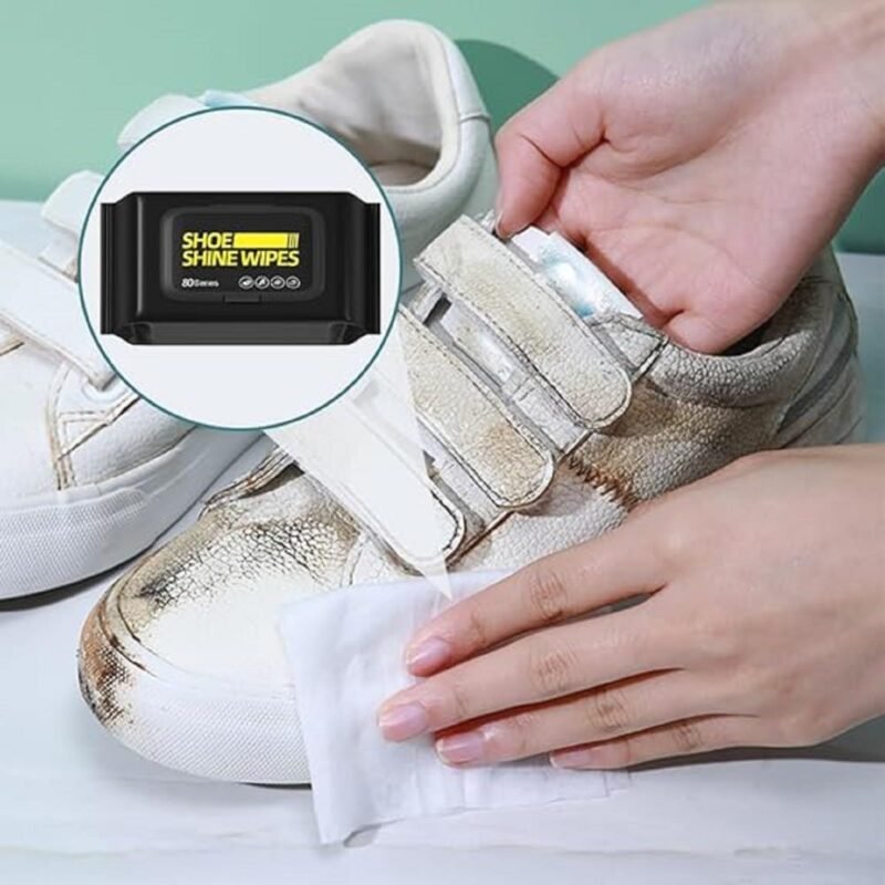80pc Disposable Shoe Cleaning Wipes