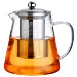 Glass Teapot with Removable Stainless Steel Infuser