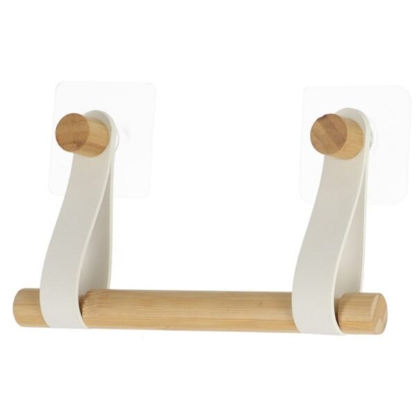 TK Bamboo Wall-Mounted Toilet Paper Holder