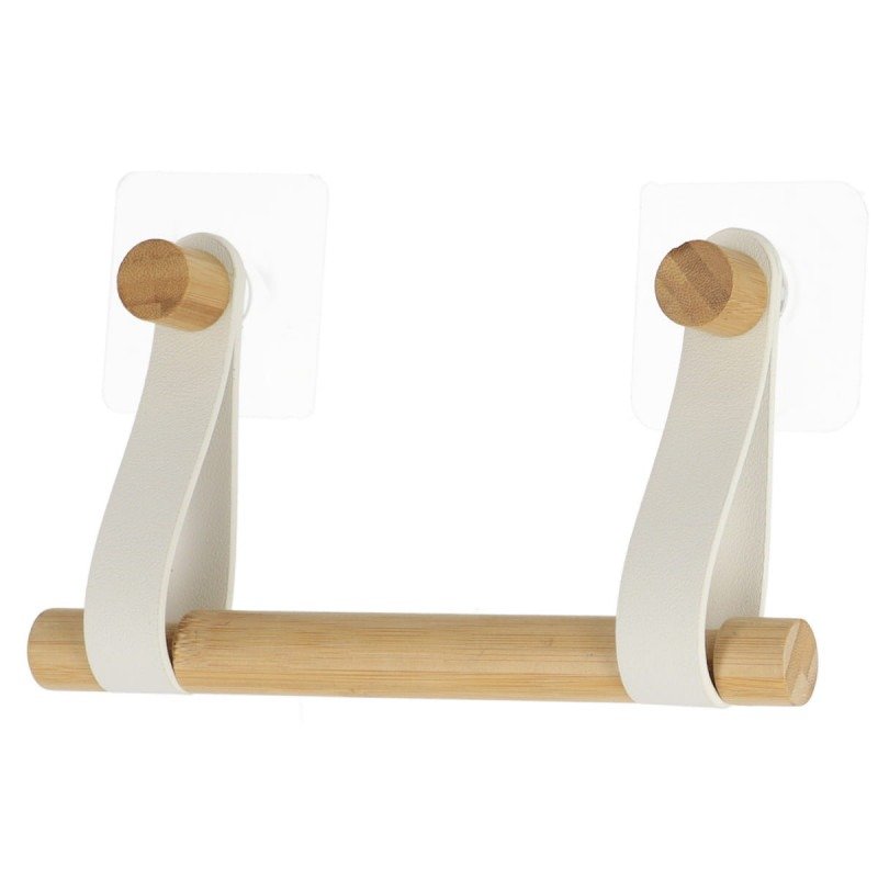 TK Bamboo Wall-Mounted Toilet Paper Holder