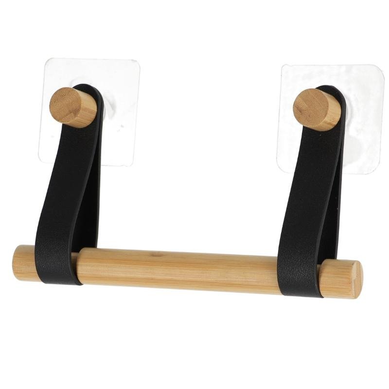 TK Bamboo Wall-Mounted Toilet Paper Holder