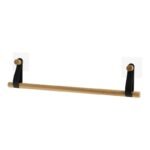 TK Bamboo Wall-Mounted Towel Rack – Single-Bar Adhesive Bathroom Holder