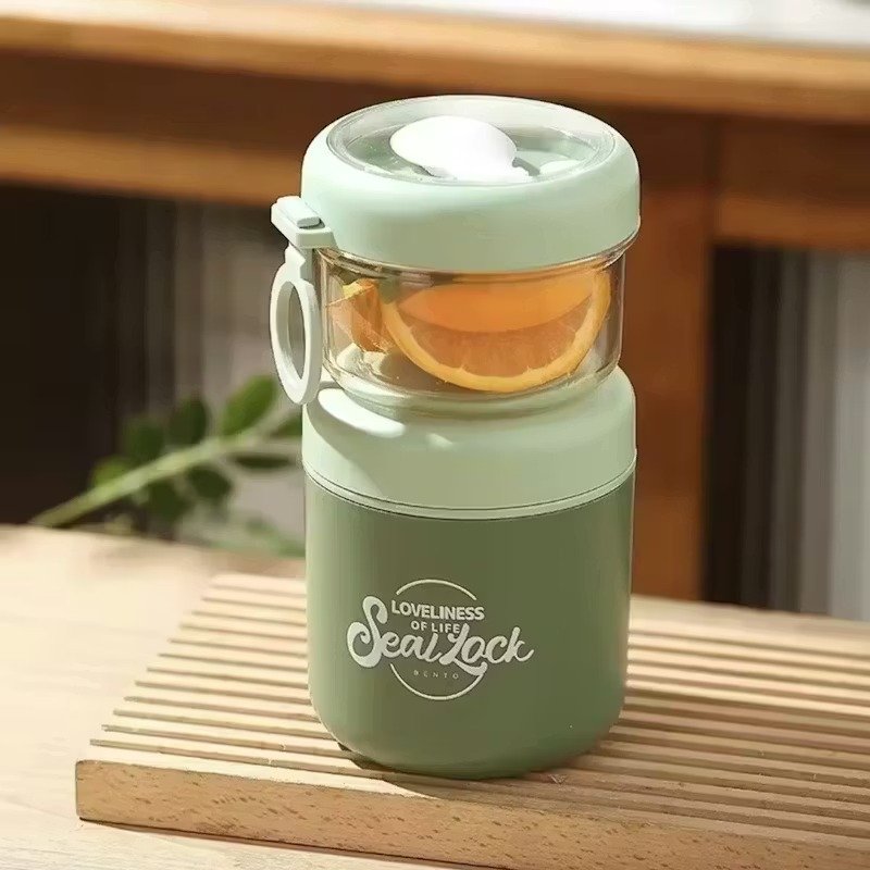 On-The-Go Double Layer Food Container