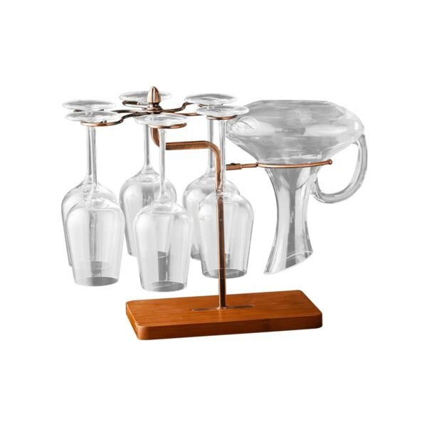 Wine Decanter & Glass Holder – Compact Display Stand