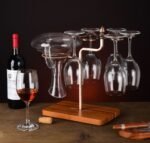 Wine Decanter & Glass Holder – Compact Display Stand