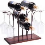 Freestanding Wine Glass & Bottle Rack