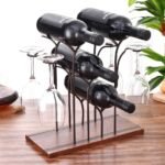 Freestanding Wine Glass & Bottle Rack