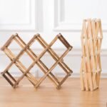 Diamond-Shaped Wooden Wine Rack